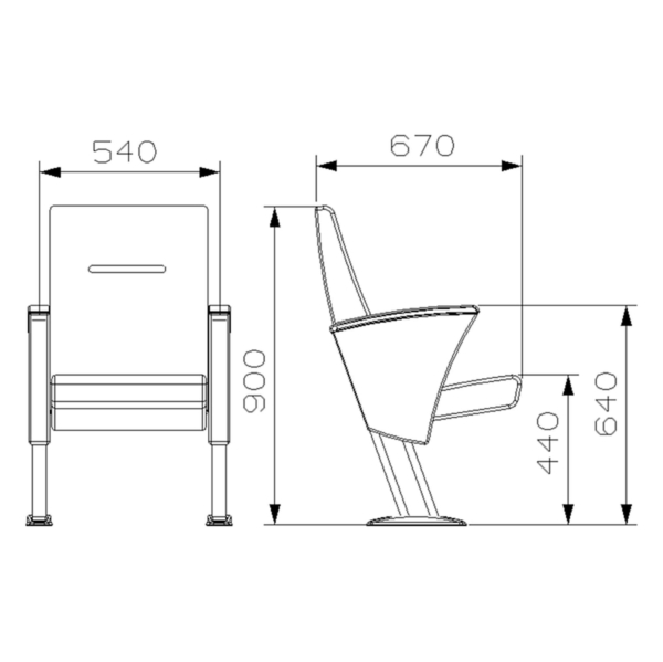 Akon Series A40 Model Manufacturer Of Auditorium Lecture Hall Chairs Seatorium