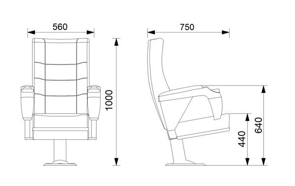 PABLO Series – Auditorium, Theatre, Cinema Chair – Turkey – Seatorium – Public Seating Manufacturer