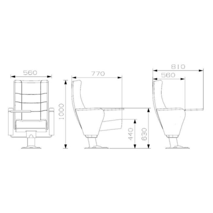 PABLO Series – Auditorium, Theatre, Cinema Chair – Turkey – Seatorium – Public Seating Manufacturer