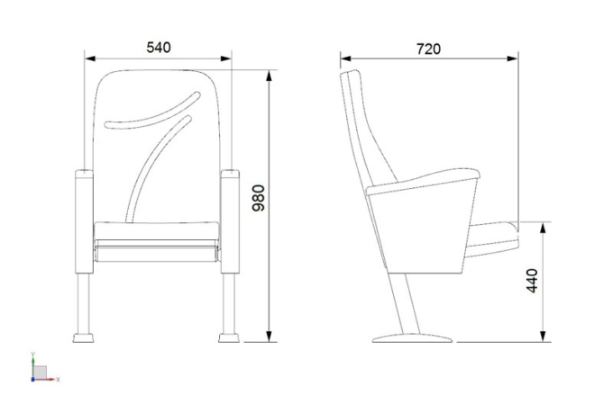 BOLTON P20 – Auditorium, Theatre, Lecture Hall Chair – Turkey – Seatorium – Public Seating Manufacturer