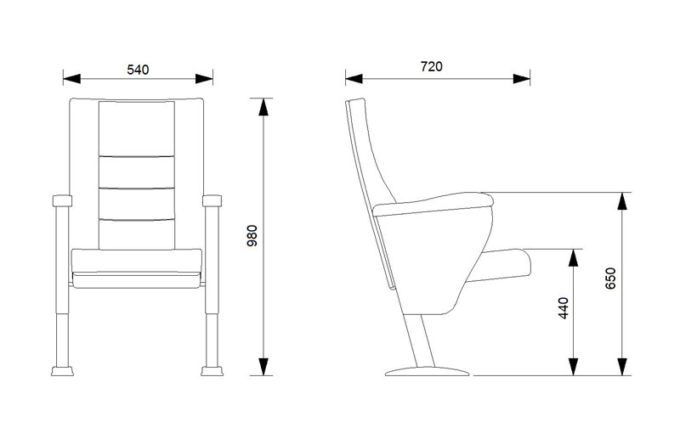 PABLO Series – Auditorium, Theatre, Cinema Chair – Turkey – Seatorium – Public Seating Manufacturer