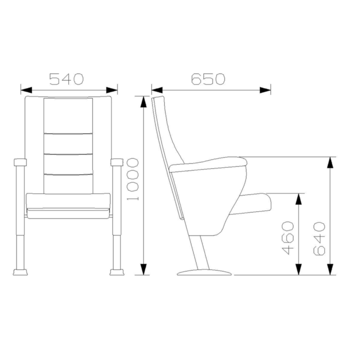 PABLO Series – Auditorium, Theatre, Cinema Chair – Turkey – Seatorium – Public Seating Manufacturer