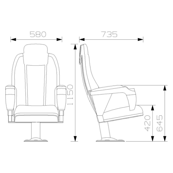 PABLO Series – Auditorium, Theatre, Cinema Chair – Turkey – Seatorium – Public Seating Manufacturer