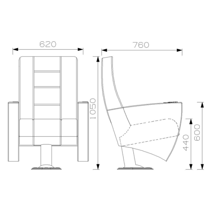 PABLO Series – Auditorium, Theatre, Cinema Chair – Turkey – Seatorium – Public Seating Manufacturer