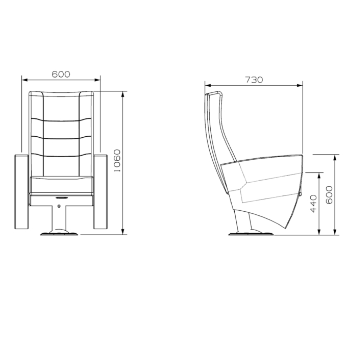 PABLO Series – Auditorium, Theatre, Cinema Chair – Turkey – Seatorium – Public Seating Manufacturer