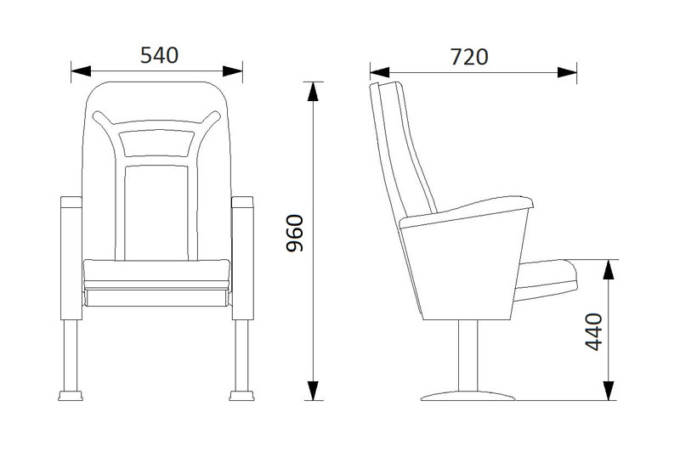 PABLO Series – Auditorium, Theatre, Cinema Chair – Turkey – Seatorium – Public Seating Manufacturer