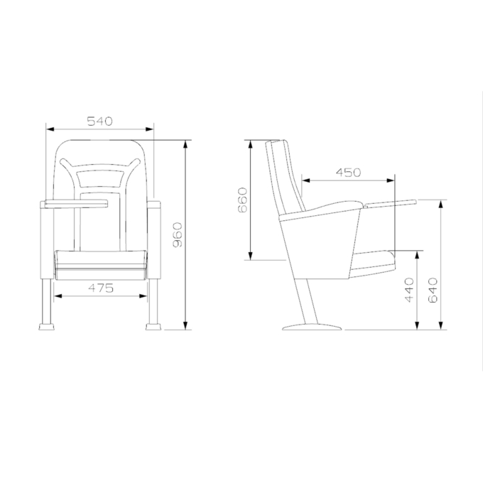 PABLO Series – Auditorium, Theatre, Cinema Chair – Turkey – Seatorium – Public Seating Manufacturer