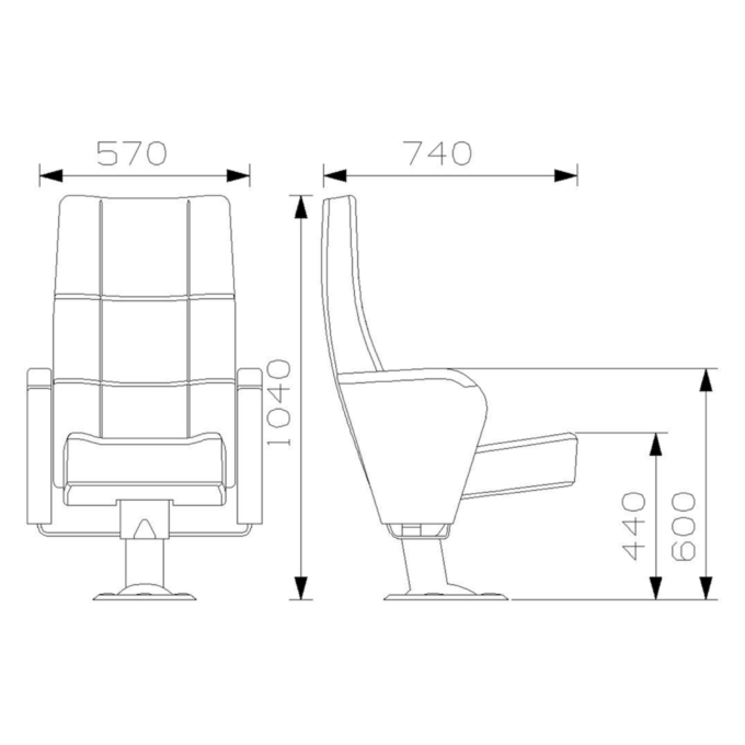 PABLO Series – Auditorium, Theatre, Cinema Chair – Turkey – Seatorium – Public Seating Manufacturer