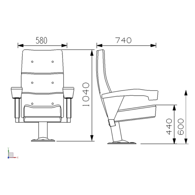 PABLO Series – Auditorium, Theatre, Cinema Chair – Turkey – Seatorium – Public Seating Manufacturer