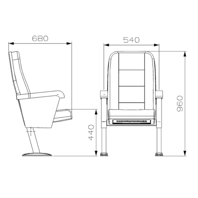 PABLO Series – Auditorium, Theatre, Cinema Chair – Turkey – Seatorium – Public Seating Manufacturer