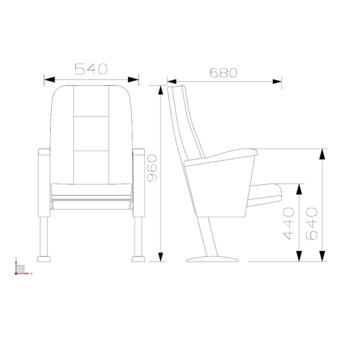 PABLO Series – Auditorium, Theatre, Cinema Chair – Turkey – Seatorium – Public Seating Manufacturer