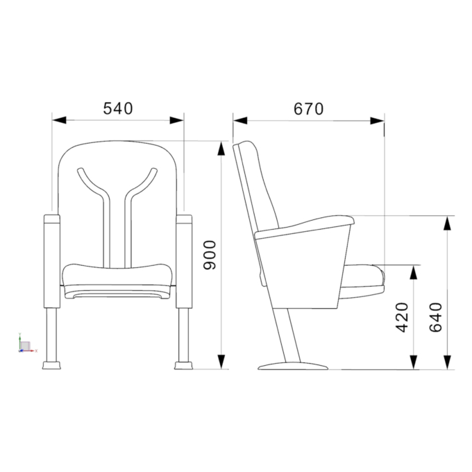 PABLO Series – Auditorium, Theatre, Cinema Chair – Turkey – Seatorium – Public Seating Manufacturer