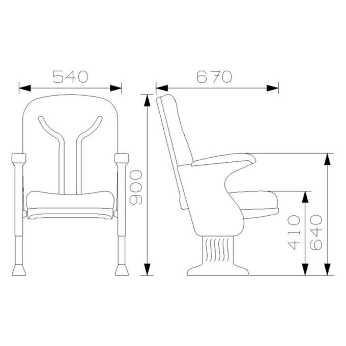 PABLO Series – Auditorium, Theatre, Cinema Chair – Turkey – Seatorium – Public Seating Manufacturer