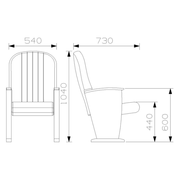 PABLO Series – Auditorium, Theatre, Cinema Chair – Turkey – Seatorium – Public Seating Manufacturer