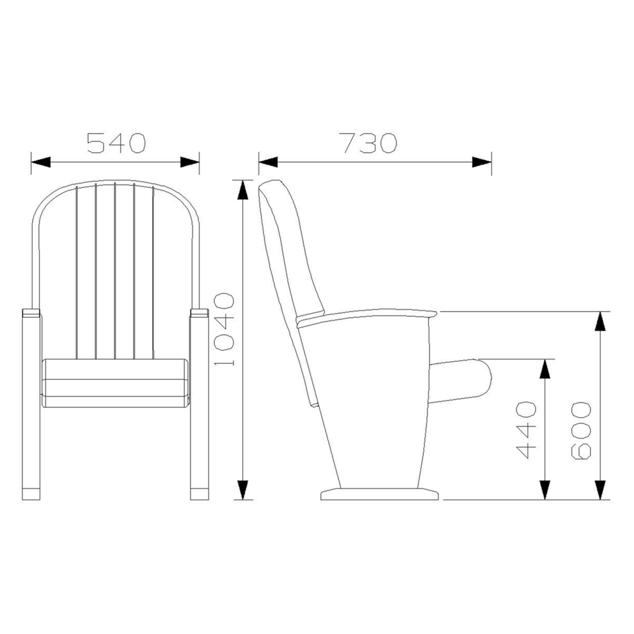 PABLO Series - Auditorium, Theatre, Cinema Chair - Turkey - Seatorium - Public Seating Manufacturer