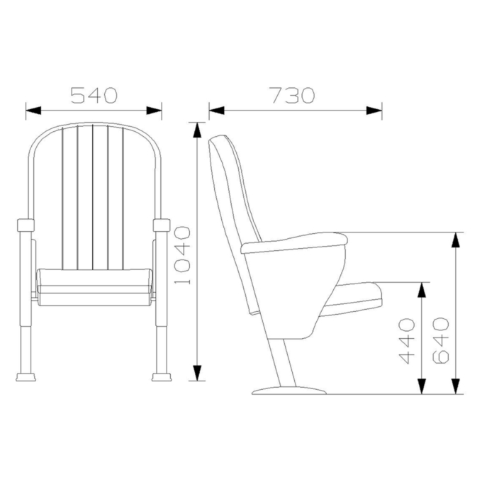 PABLO Series – Auditorium, Theatre, Cinema Chair – Turkey – Seatorium – Public Seating Manufacturer