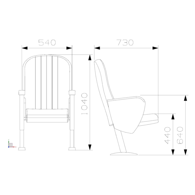 PABLO Series – Auditorium, Theatre, Cinema Chair – Turkey – Seatorium – Public Seating Manufacturer