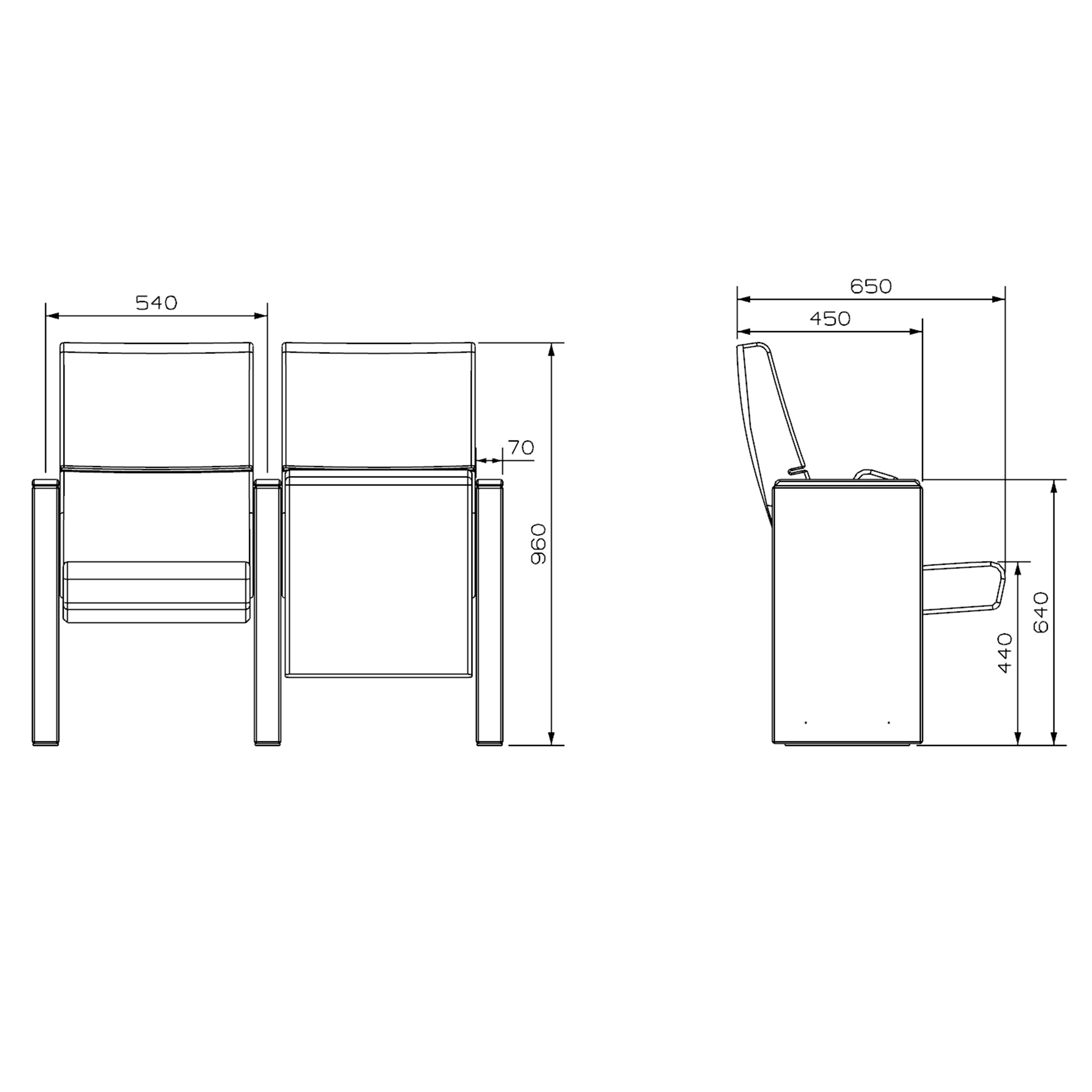 PABLO Series - Auditorium, Theatre, Cinema Chair - Turkey - Seatorium - Public Seating Manufacturer