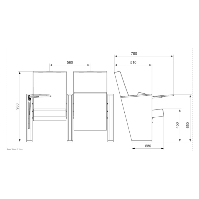 PABLO Series – Auditorium, Theatre, Cinema Chair – Turkey – Seatorium – Public Seating Manufacturer