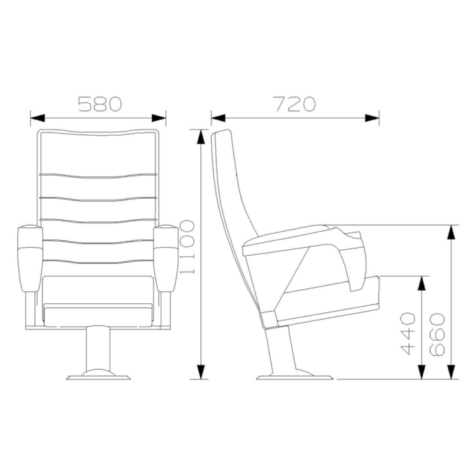 PABLO Series – Auditorium, Theatre, Cinema Chair – Turkey – Seatorium – Public Seating Manufacturer