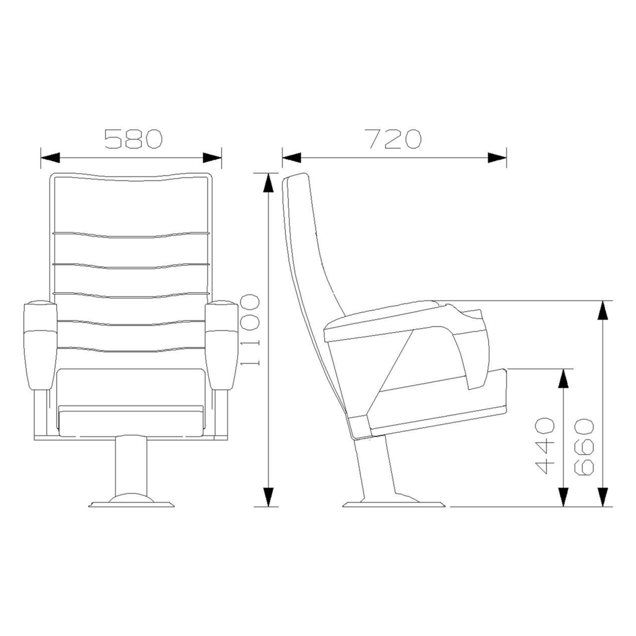 PABLO Series - Auditorium, Theatre, Cinema Chair - Turkey - Seatorium - Public Seating Manufacturer