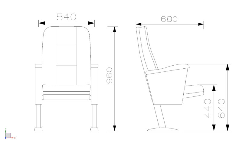 Picasa Series - Auditorium, Theatre, Cinema Chair - Turkey - Seatorium - Public Seating Manufacturer