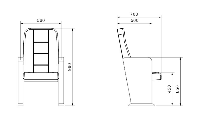 Picasa Series - Auditorium, Theatre, Cinema Chair - Turkey - Seatorium - Public Seating Manufacturer