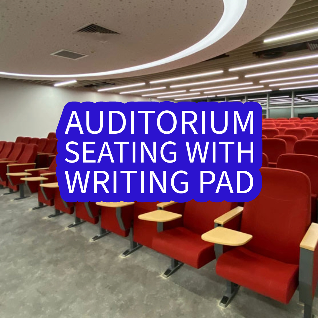 Auditorium Seating With Writing Pad - Seatorium™